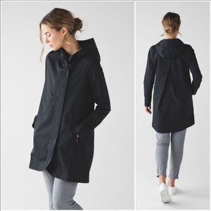 Lululemon Savasana Black Waterproof Raincoat